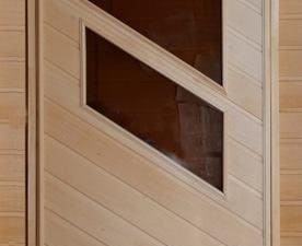 Дверь для бани 71х190 липа со стеклом №06 левая, арт. СД06/левая