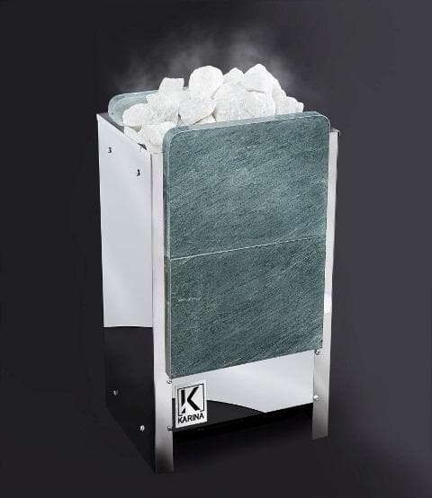 Электрическая печь KARINA TETRA в камне талькохлорит вертикальный 10 кВт, 380В
